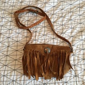 Minnetonka leather fringe purse